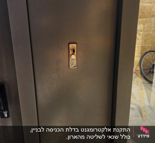 תיבת אינטרקום עם לחצן